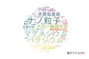 【論文データ】工学院大学の化学分野の研究動向まとめ