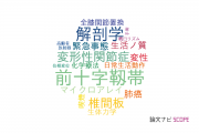 【論文データ】日本大学の整形外科学分野の研究動向まとめ