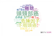 【論文データ】東京医科歯科大学の耳鼻咽喉科学分野の研究動向まとめ