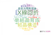 【論文データ】大阪大学の結晶学分野の研究動向まとめ