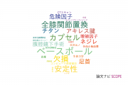 【論文データ】大阪医科大学の整形外科学分野の研究動向まとめ