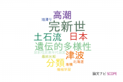 【論文データ】静岡大学の地理学分野の研究動向まとめ