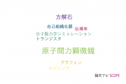 【論文データ】ACT-C（科学技術振興機構：JST）の物理分野の研究動向まとめ