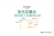 【論文データ】acute cholecystitis（急性胆嚢炎）の国内研究動向まとめ
