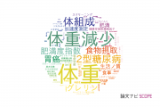 【論文データ】body weight（体重）の国内研究動向まとめ
