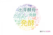 【論文データ】fermentation（発酵）の国内研究動向まとめ