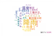 【論文データ】rainfall（降雨）の国内研究動向まとめ