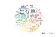 【論文データ】survival rate（生存率）の国内研究動向まとめ