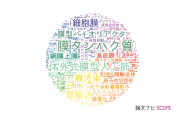 【論文データ】membrane（膜）の国内研究動向まとめ