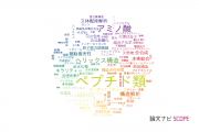 【論文データ】peptides（ペプチド類）の国内研究動向まとめ