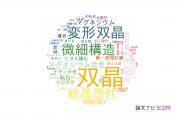 【論文データ】twinning（双晶）の国内研究動向まとめ