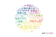 【論文データ】surface treatment（表面処理）の国内研究動向まとめ