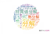 【論文データ】decomposition（分解）の国内研究動向まとめ