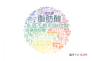 【論文データ】fatty acid（脂肪酸）の国内研究動向まとめ