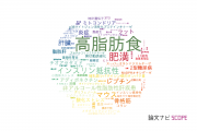 【論文データ】high-fat diet（高脂肪食）の国内研究動向まとめ