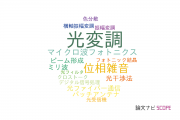 【論文データ】optical modulation（光変調）の国内研究動向まとめ