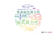 【論文データ】magnetic anisotropy（磁気異方性）の国内研究動向まとめ