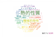 【論文データ】thermal properties（熱的性質）の国内研究動向まとめ