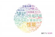 【論文データ】performance（性能）の国内研究動向まとめ