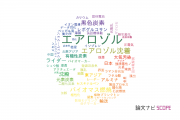 【論文データ】aerosol（エアロゾル）の国内研究動向まとめ