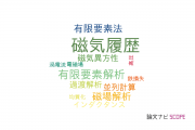 【論文データ】magnetic hysteresis（磁気履歴）の国内研究動向まとめ