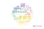 【論文データ】seasonality（季節性）の国内研究動向まとめ