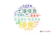 【論文データ】erosion（侵食）の国内研究動向まとめ