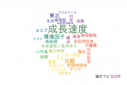 【論文データ】growth rate（成長速度）の国内研究動向まとめ