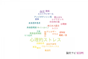 【論文データ】psychological stress（心理的ストレス）の国内研究動向まとめ