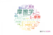 【論文データ】tribology（摩擦学）の国内研究動向まとめ