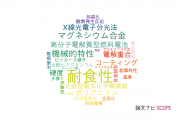【論文データ】corrosion resistance（耐食性）の国内研究動向まとめ
