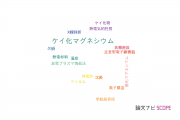 【論文データ】magnesium silicide (Mg2Si)（ケイ化マグネシウム）の国内研究動向まとめ