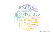 【論文データ】micelle（ミセル）の国内研究動向まとめ