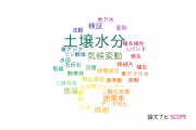 【論文データ】soil moisture（土壌水分）の国内研究動向まとめ
