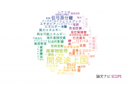 【論文データ】developing countries（開発途上国）の国内研究動向まとめ