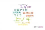 【論文データ】Chamaecyparis obtusa（ヒノキ）の国内研究動向まとめ