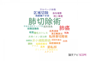 【論文データ】pulmonary resection（肺切除術）の国内研究動向まとめ