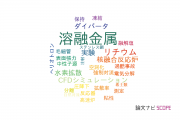 【論文データ】liquid metal（溶融金属）の国内研究動向まとめ