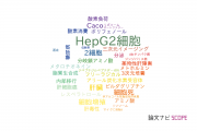 【論文データ】Hep G2 cells（HepG2細胞）の国内研究動向まとめ