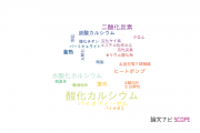 【論文データ】calcium oxide（酸化カルシウム）の国内研究動向まとめ