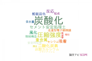 【論文データ】carbonation（炭酸化）の国内研究動向まとめ
