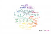 【論文データ】acetylation（アセチル化）の国内研究動向まとめ