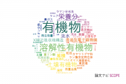 【論文データ】organic matter（有機物）の国内研究動向まとめ