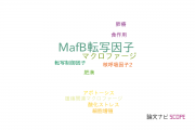 【論文データ】MafB（MafB転写因子）の国内研究動向まとめ