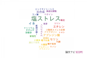 【論文データ】salt stress（塩ストレス）の国内研究動向まとめ