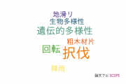 【論文データ】selective logging（択伐）の国内研究動向まとめ