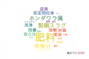 【論文データ】fertilizer（肥料）の国内研究動向まとめ