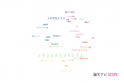 【論文データ】transcriptomics（トランスクリプトミクス）の国内研究動向まとめ
