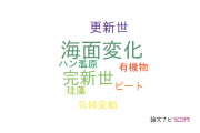 【論文データ】sea level change（海面変化）の国内研究動向まとめ