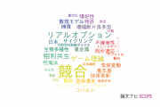 【論文データ】competition（競合）の国内研究動向まとめ